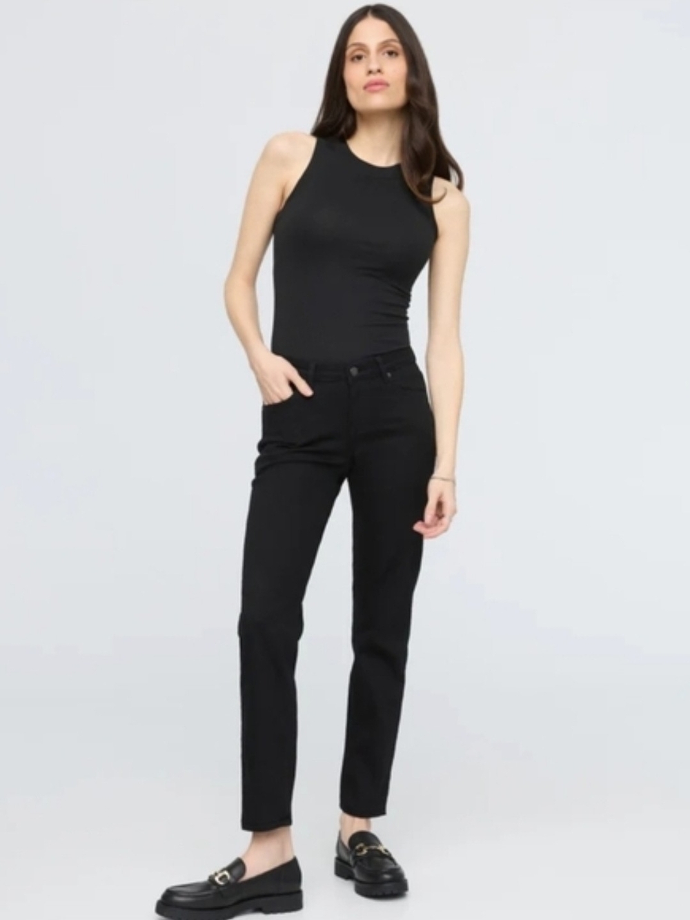 DU/ER Jeans Women Girlfriend Performance Denim Straight Grey Size 25